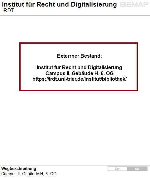 Bild zur Standortanzeige Wegbeschreibung
Campus II, Geb�ude H, 6. OG