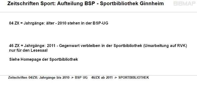 Bild zur Standortanzeige Die Wegbeschreibung wird Ihnen oberhalb dieser Tafel angezeigt. Die Bnde entnehmen Sie bitte dem Regal
oder bestellen ggf. aus dem Magazin.
Ausleihe und Rckgabe sind ber die SELBSTVERBUCHER mglich.