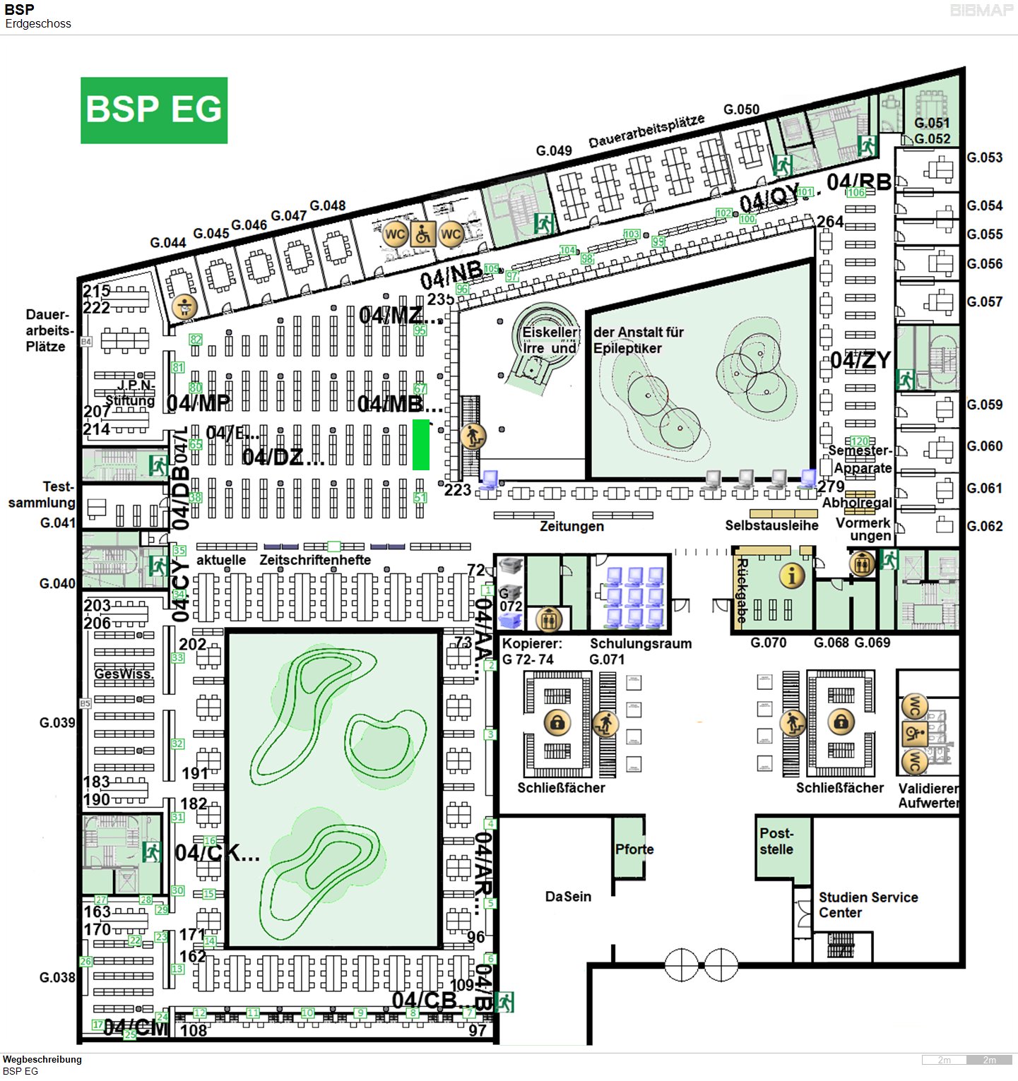 Bild zur Standortanzeige Wegbeschreibung
BSP EG