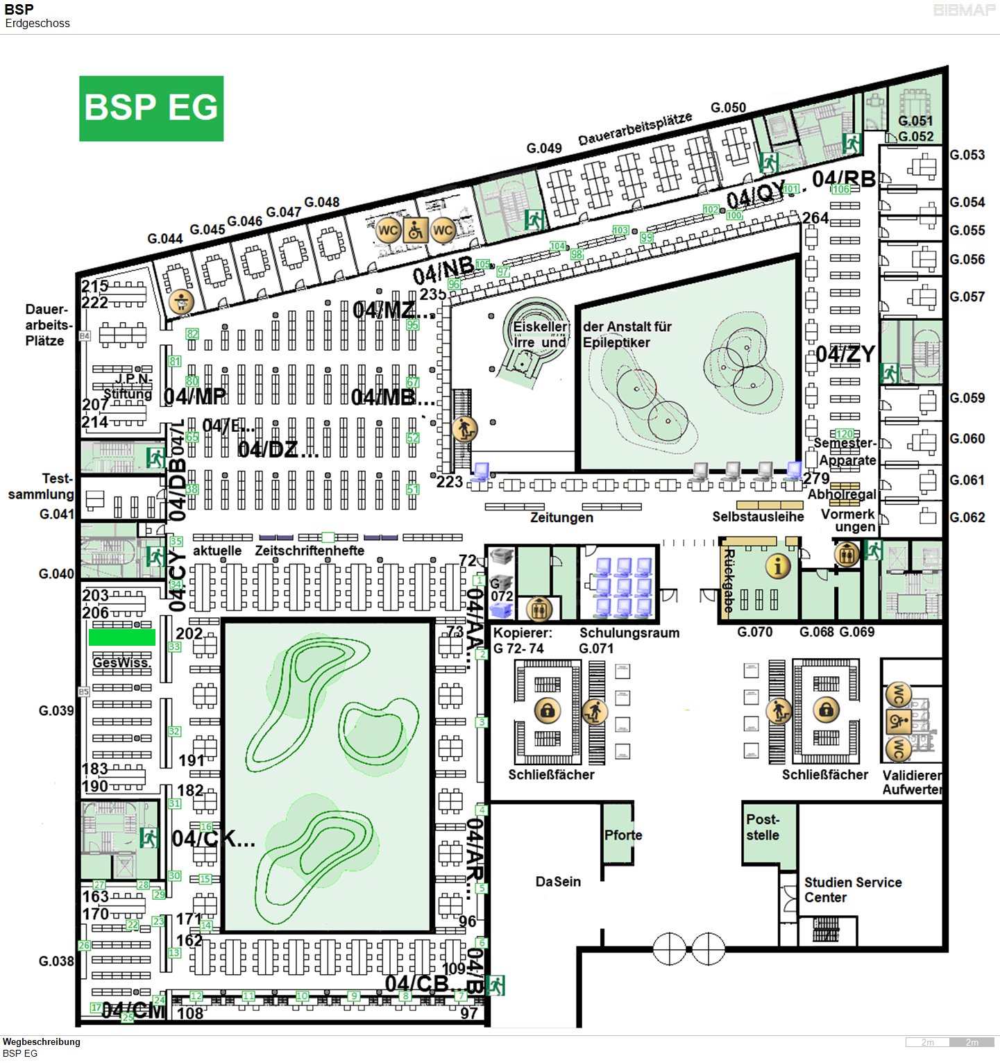 Bild zur Standortanzeige Wegbeschreibung
BSP EG