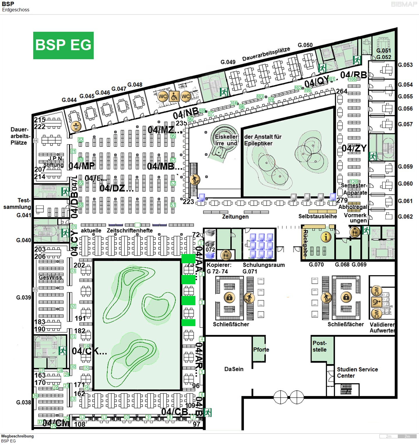Bild zur Standortanzeige Wegbeschreibung
BSP EG