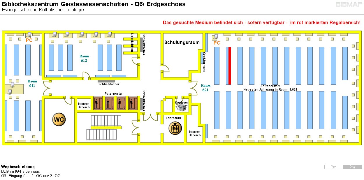 Bild zur Standortanzeige Wegbeschreibung
BzG im IG-Farbenhaus
Q6: Eingang �ber 1. OG und 3. OG