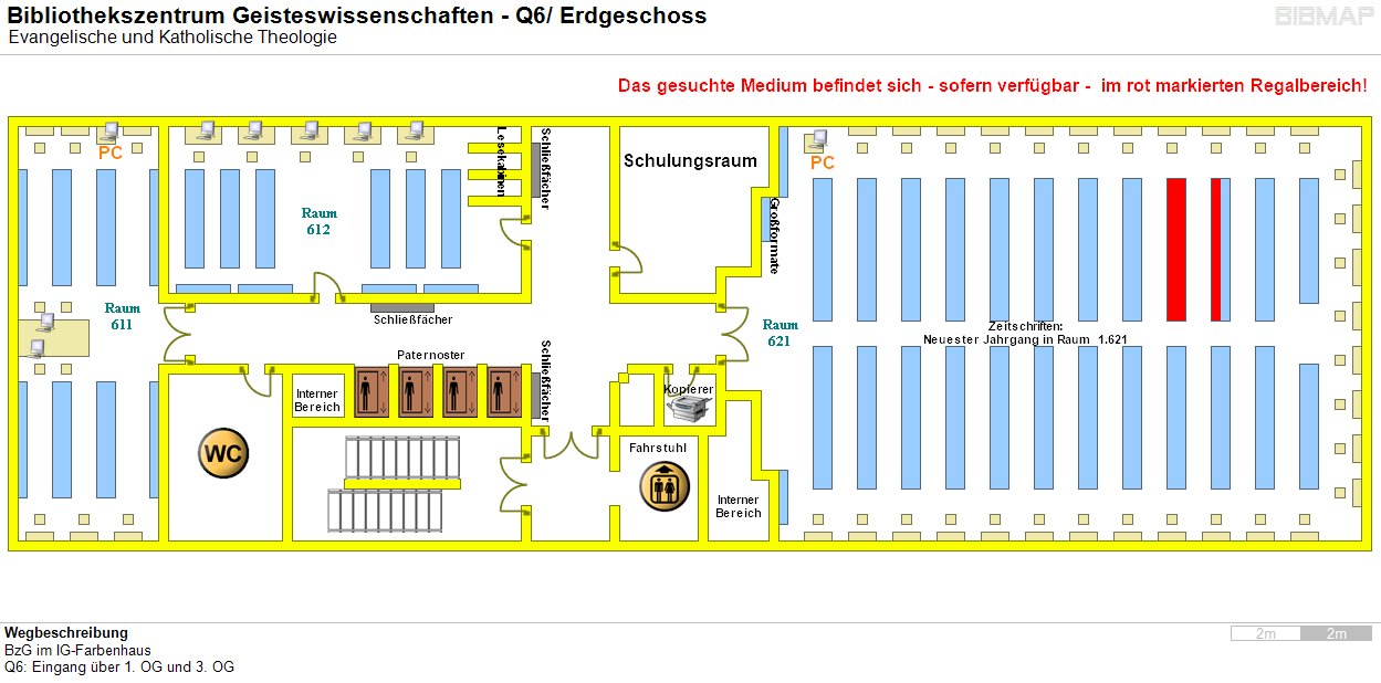Bild zur Standortanzeige Wegbeschreibung
BzG im IG-Farbenhaus
Q6: Eingang ber 1. OG und 3. OG