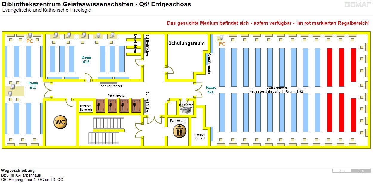 Bild zur Standortanzeige Wegbeschreibung
BzG im IG-Farbenhaus
Q6: Eingang ber 1. OG und 3. OG