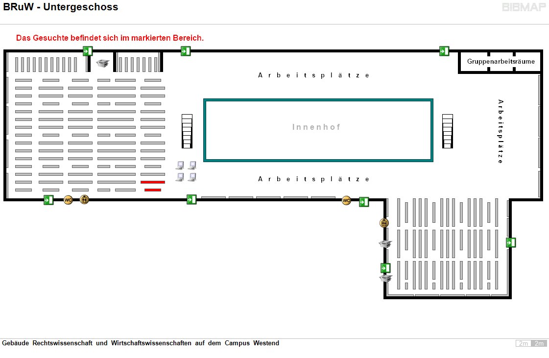 Bild zur Standortanzeige Gebude Rechtswissenschaft und Wirtschaftswissenschaften auf dem Campus Westend