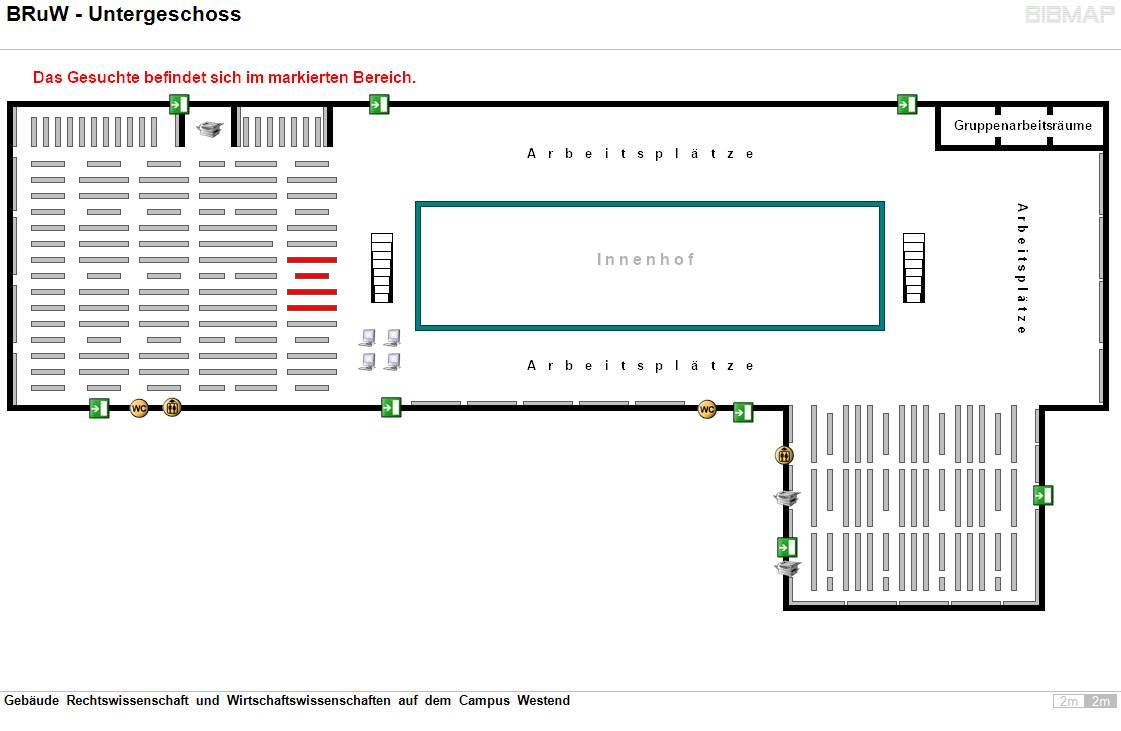Bild zur Standortanzeige Gebude Rechtswissenschaft und Wirtschaftswissenschaften auf dem Campus Westend