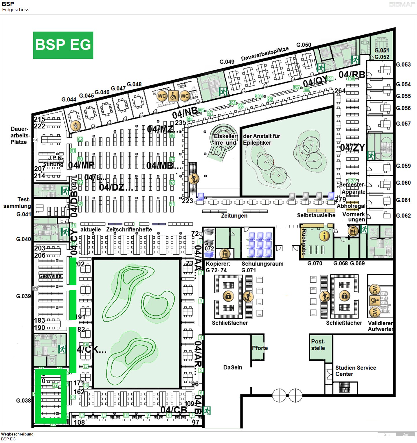 Bild zur Standortanzeige Wegbeschreibung
BSP EG