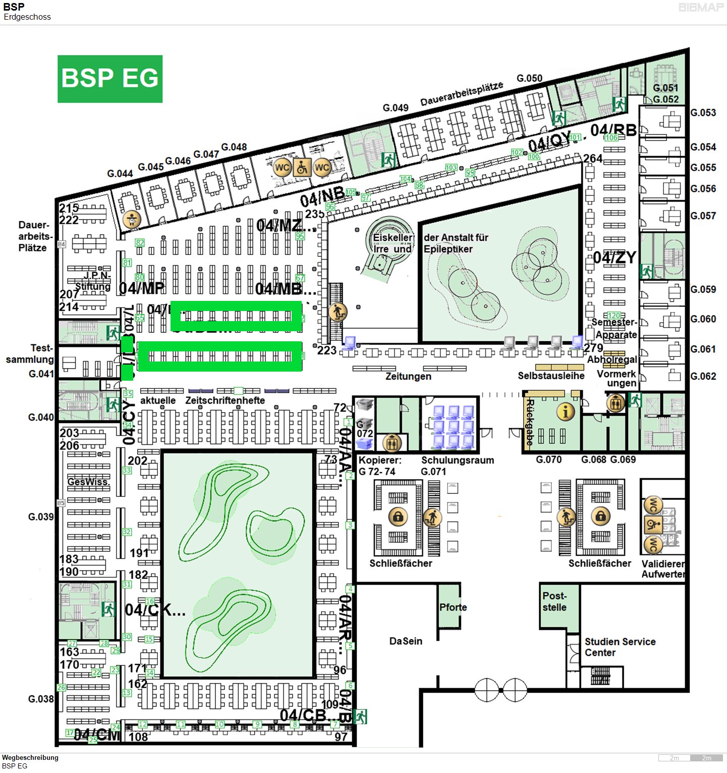 Bild zur Standortanzeige Wegbeschreibung
BSP EG
