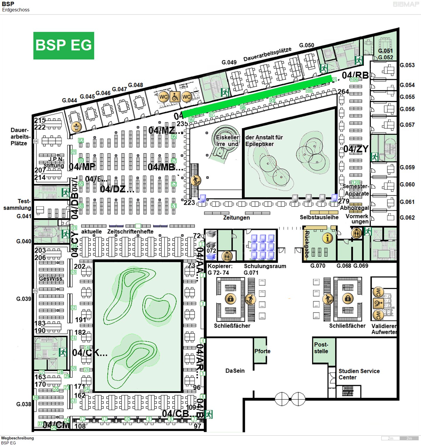 Bild zur Standortanzeige Wegbeschreibung
BSP EG