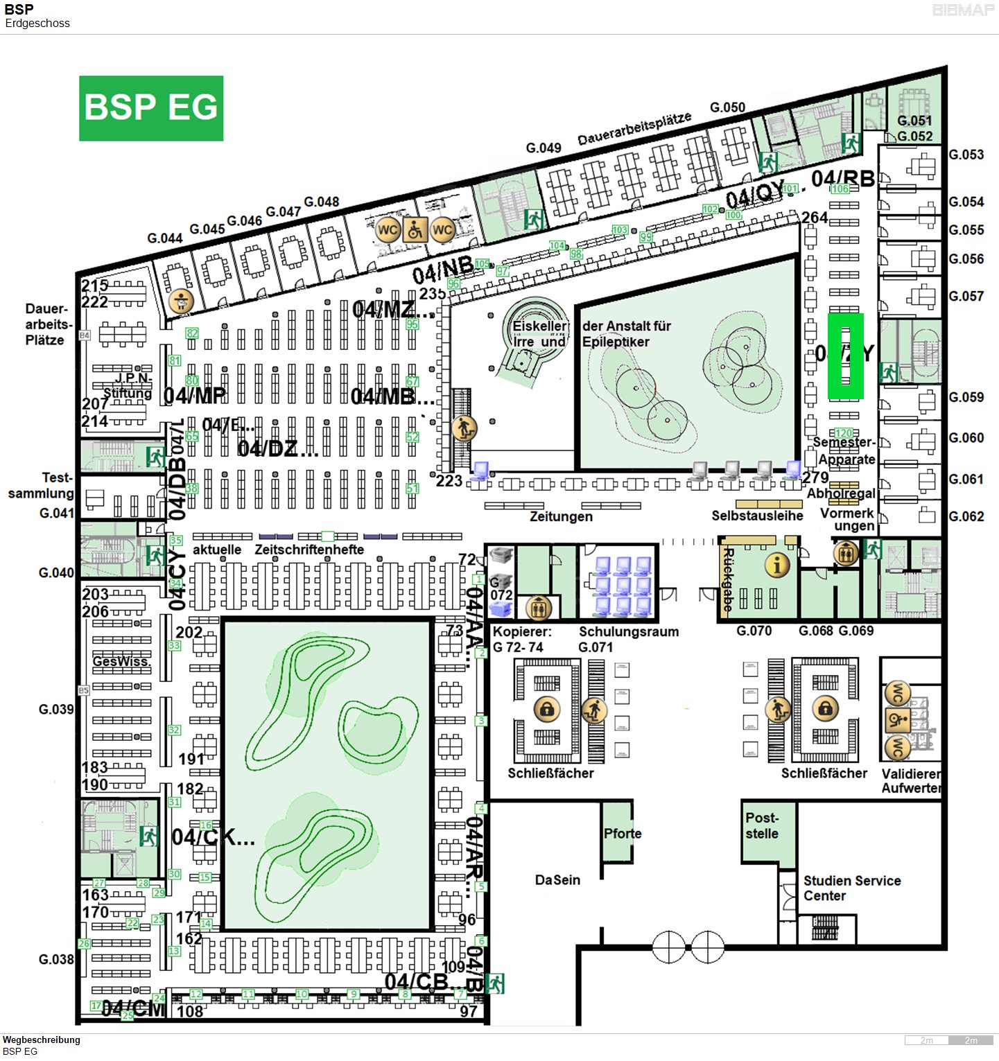 Bild zur Standortanzeige Wegbeschreibung
BSP EG