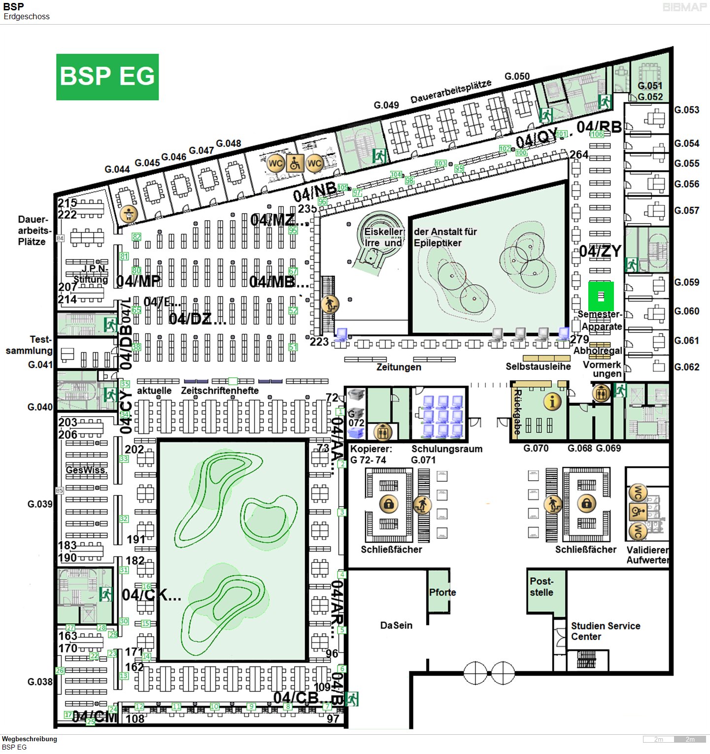 Bild zur Standortanzeige Wegbeschreibung
BSP EG