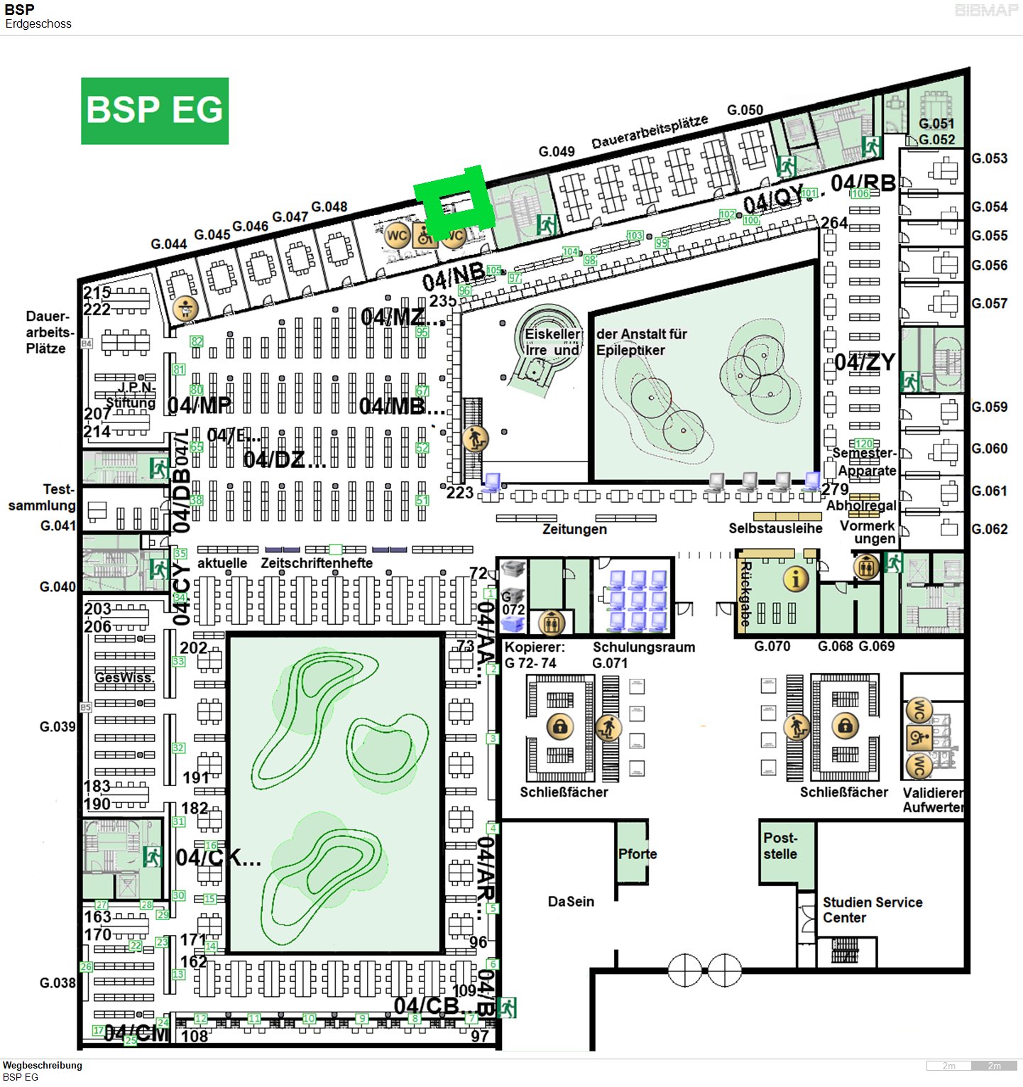 Bild zur Standortanzeige Wegbeschreibung
BSP EG