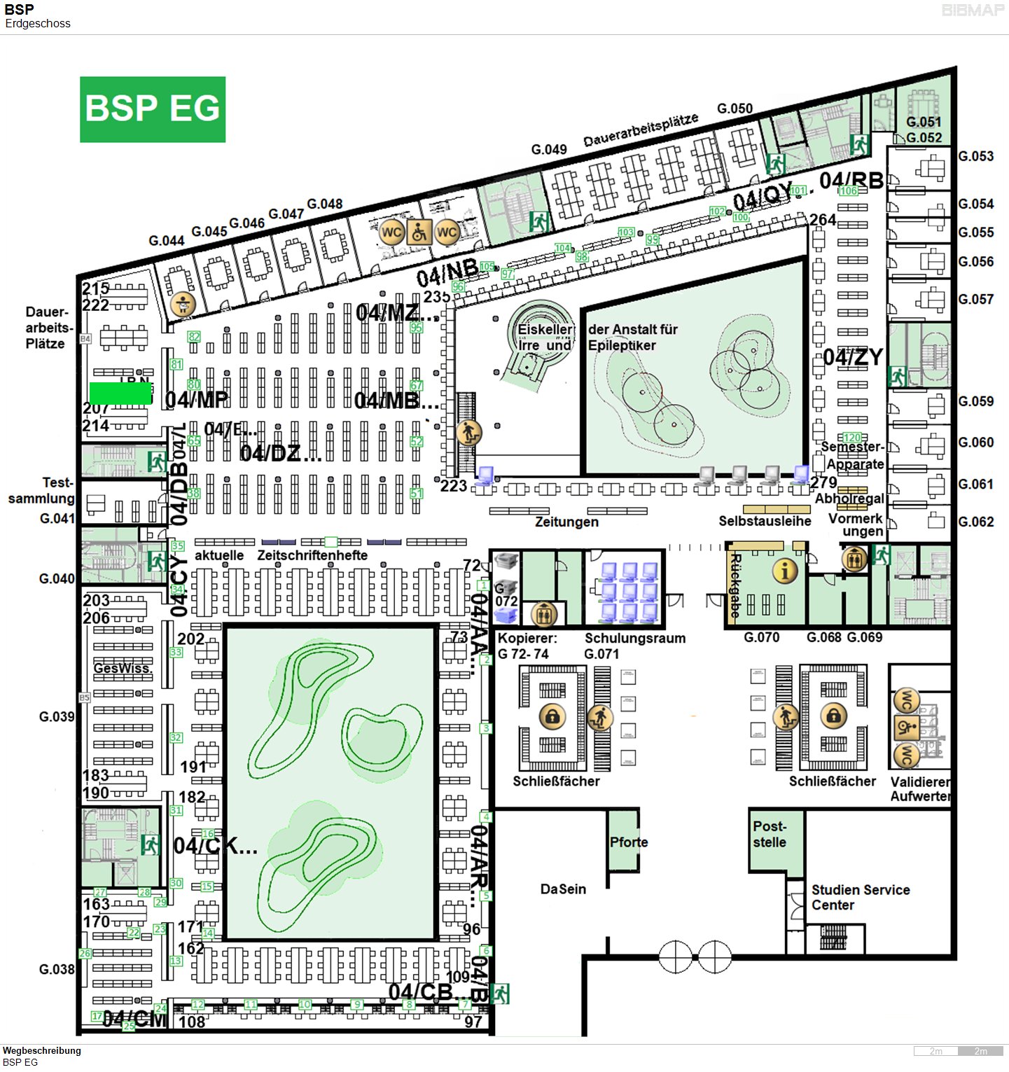 Bild zur Standortanzeige Wegbeschreibung
BSP EG