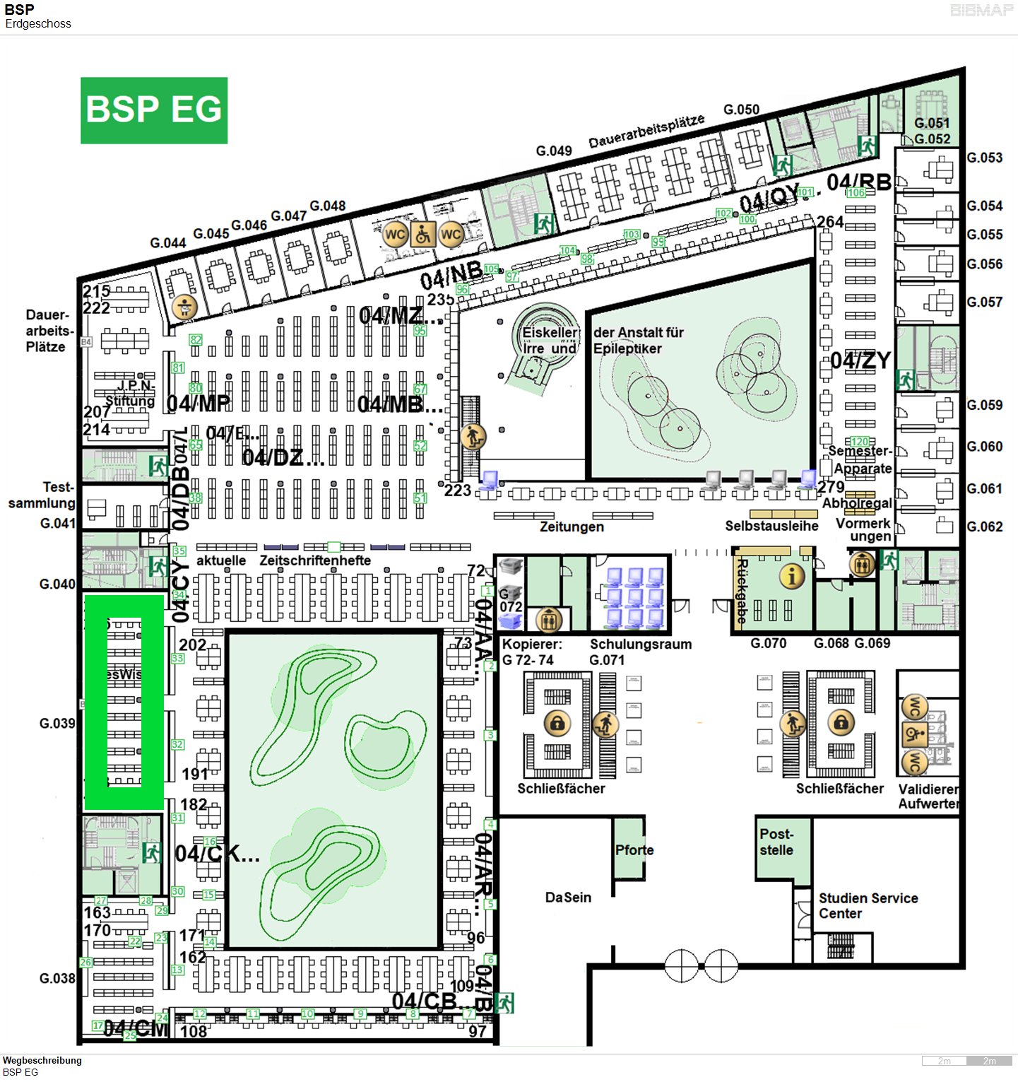 Bild zur Standortanzeige Wegbeschreibung
BSP EG