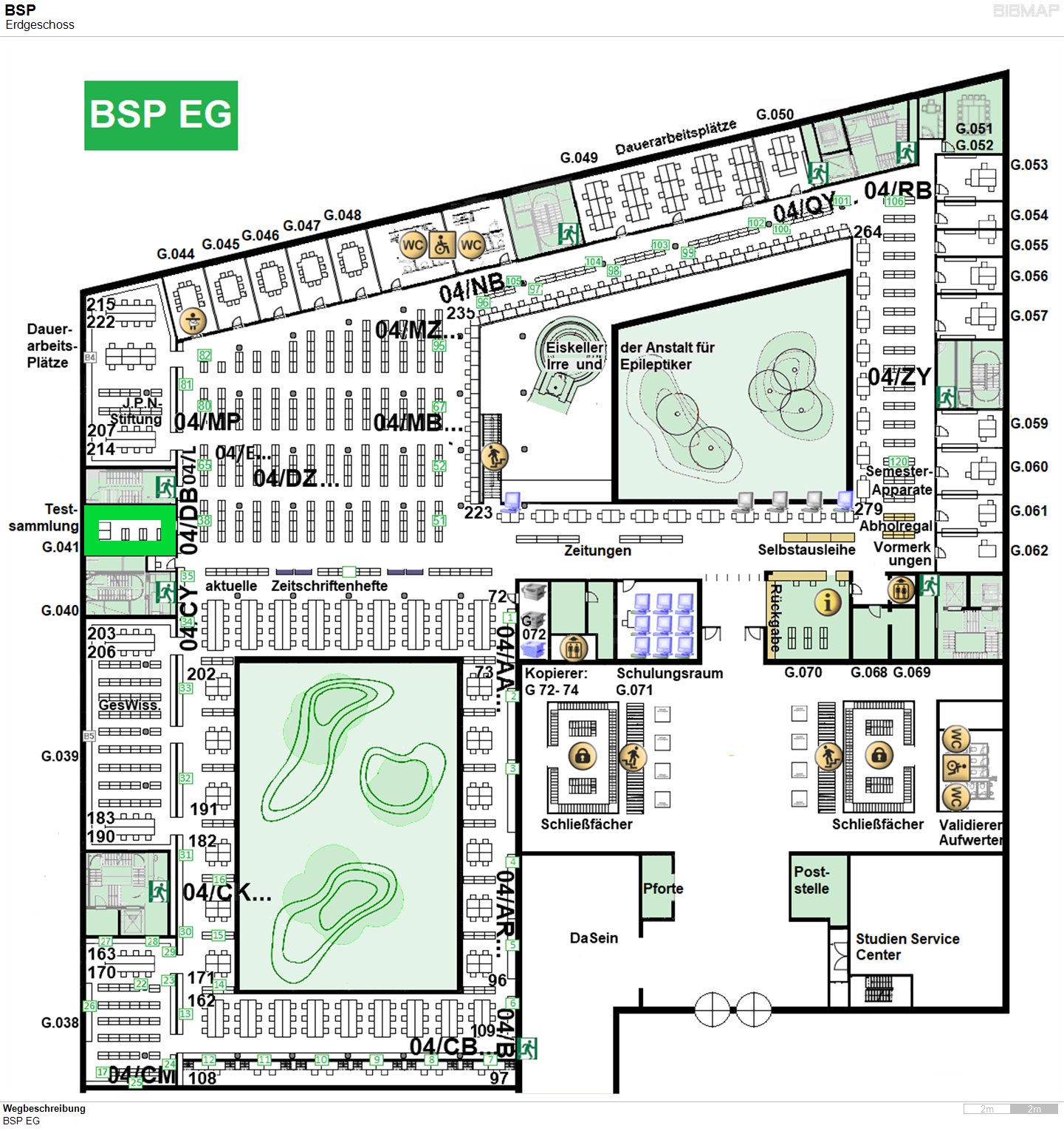 Bild zur Standortanzeige Wegbeschreibung
BSP EG