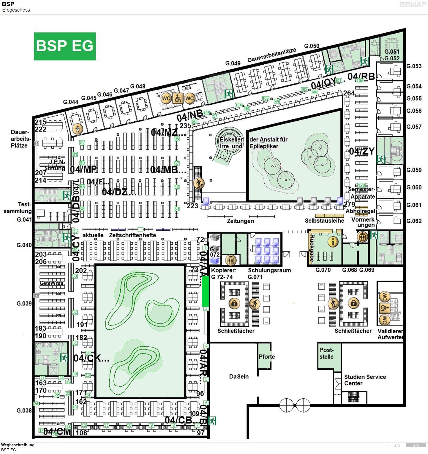 Bild zur Standortanzeige Wegbeschreibung
BSP EG