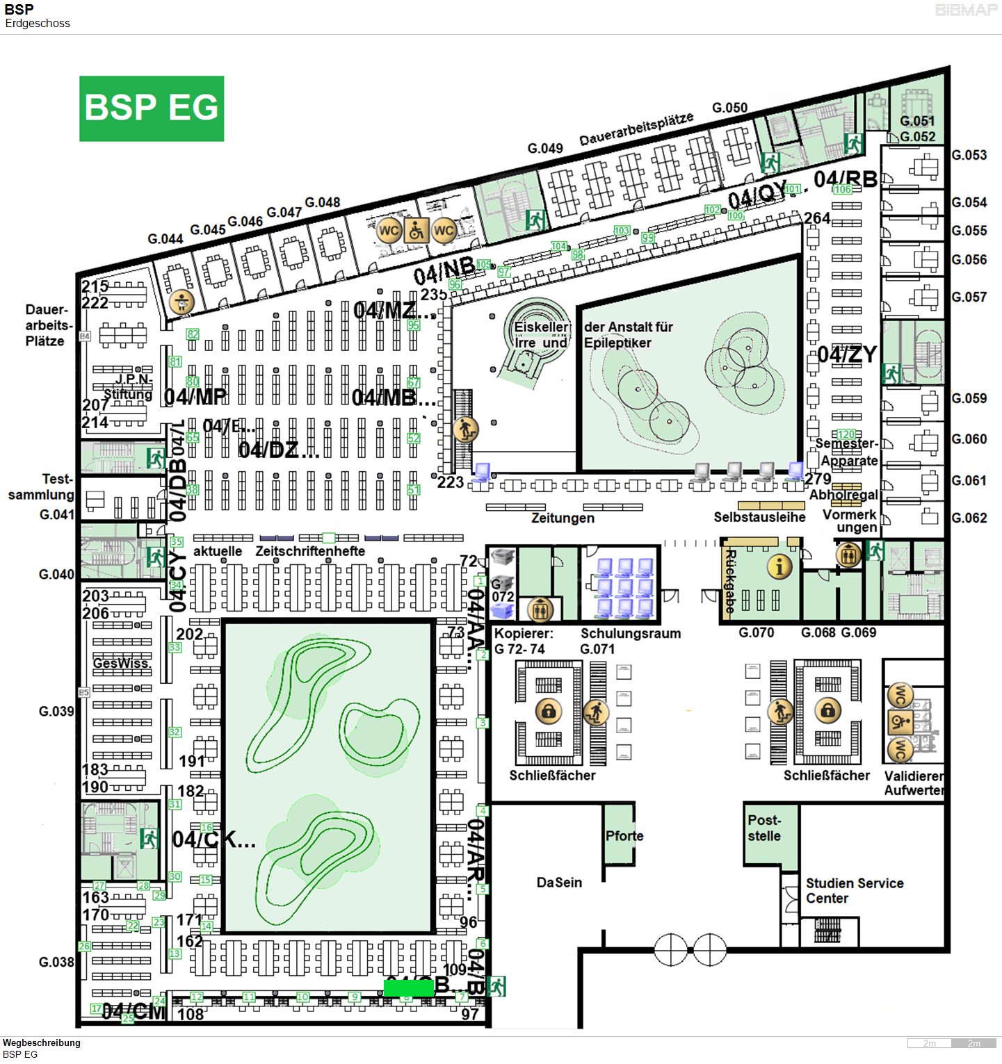 Bild zur Standortanzeige Wegbeschreibung
BSP EG