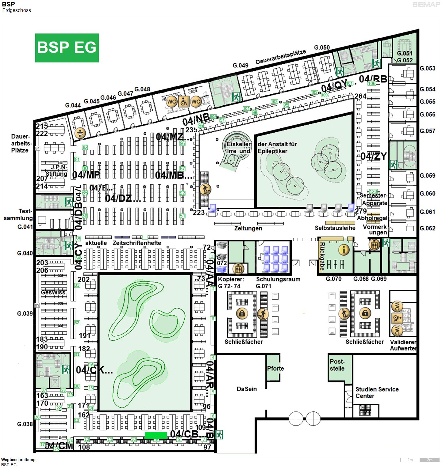 Bild zur Standortanzeige Wegbeschreibung
BSP EG