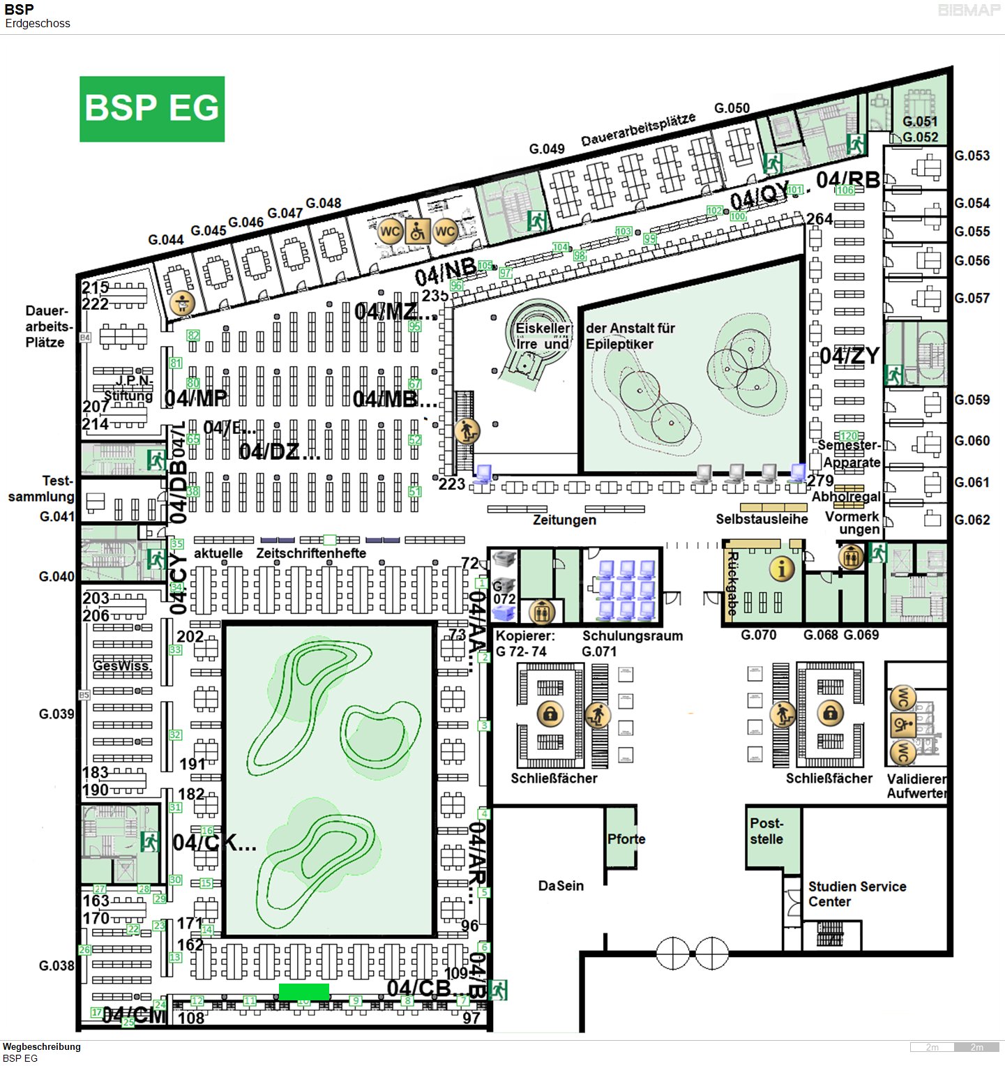 Bild zur Standortanzeige Wegbeschreibung
BSP EG