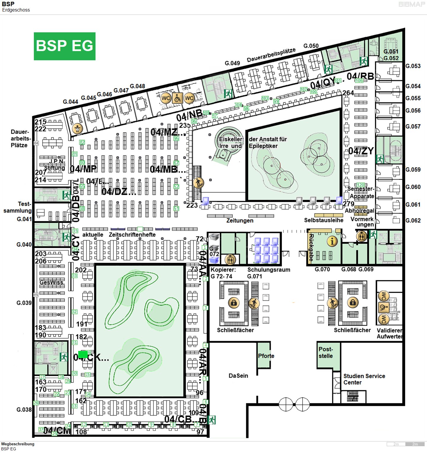 Bild zur Standortanzeige Wegbeschreibung
BSP EG