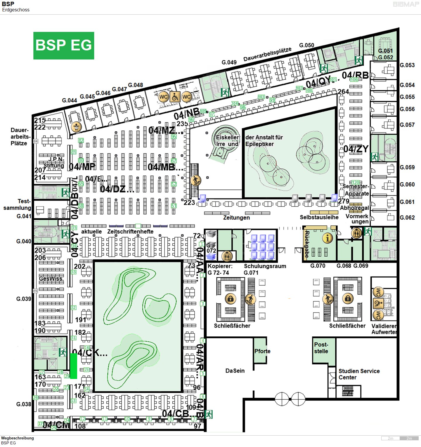 Bild zur Standortanzeige Wegbeschreibung
BSP EG
