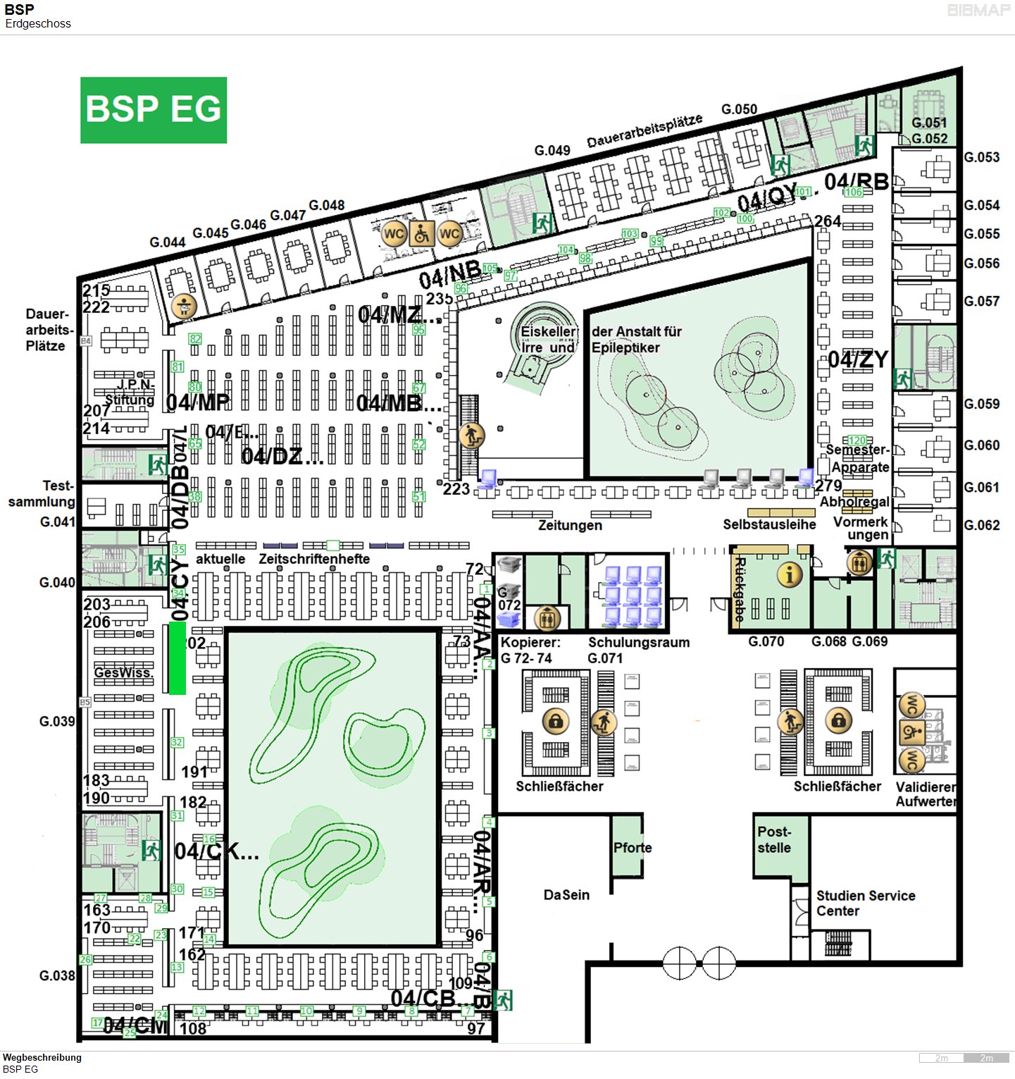 Bild zur Standortanzeige Wegbeschreibung
BSP EG