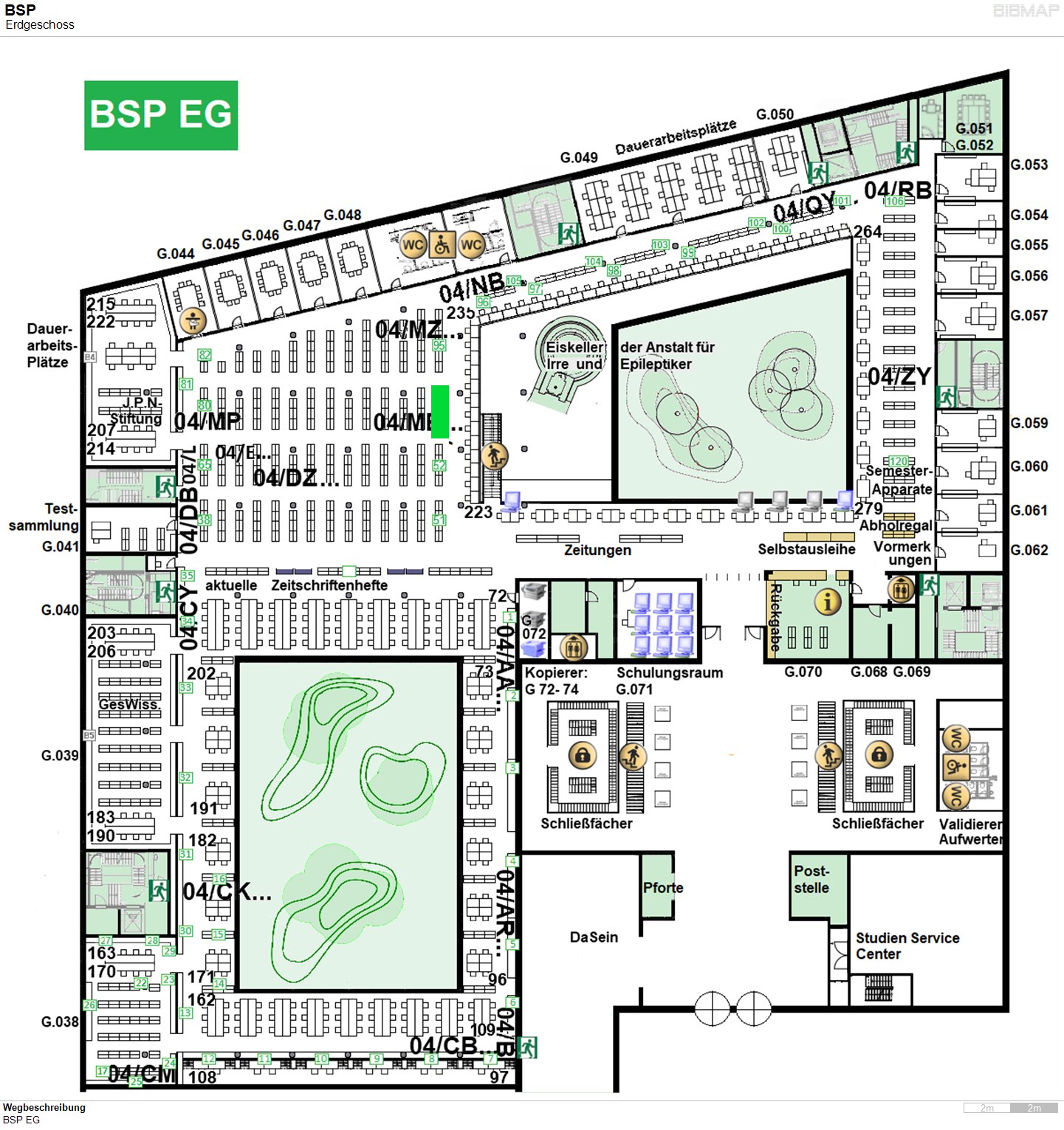 Bild zur Standortanzeige Wegbeschreibung
BSP EG