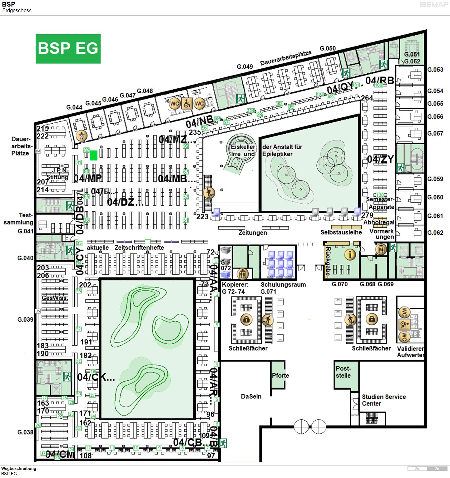 Bild zur Standortanzeige Wegbeschreibung
BSP EG