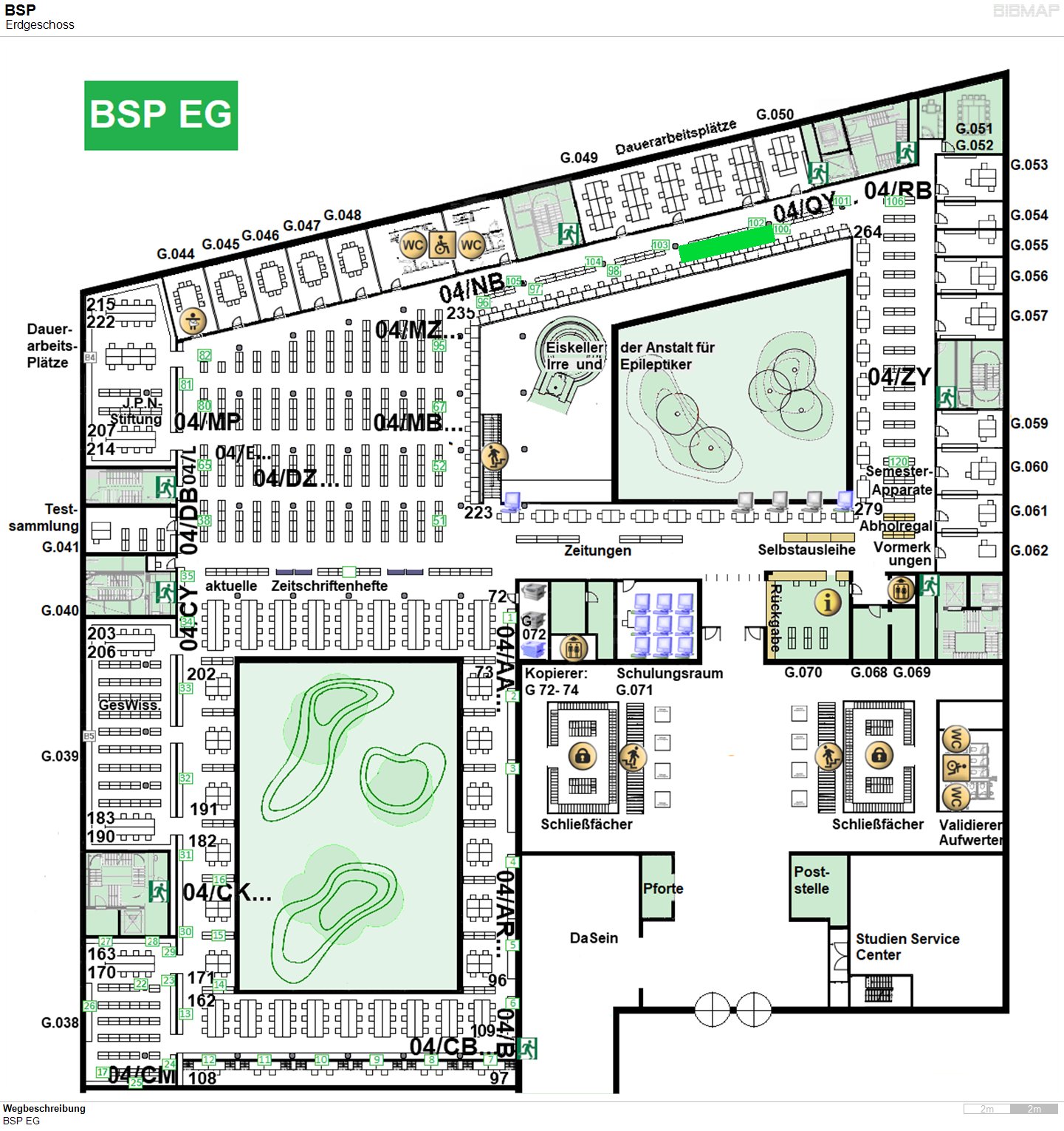 Bild zur Standortanzeige Wegbeschreibung
BSP EG
