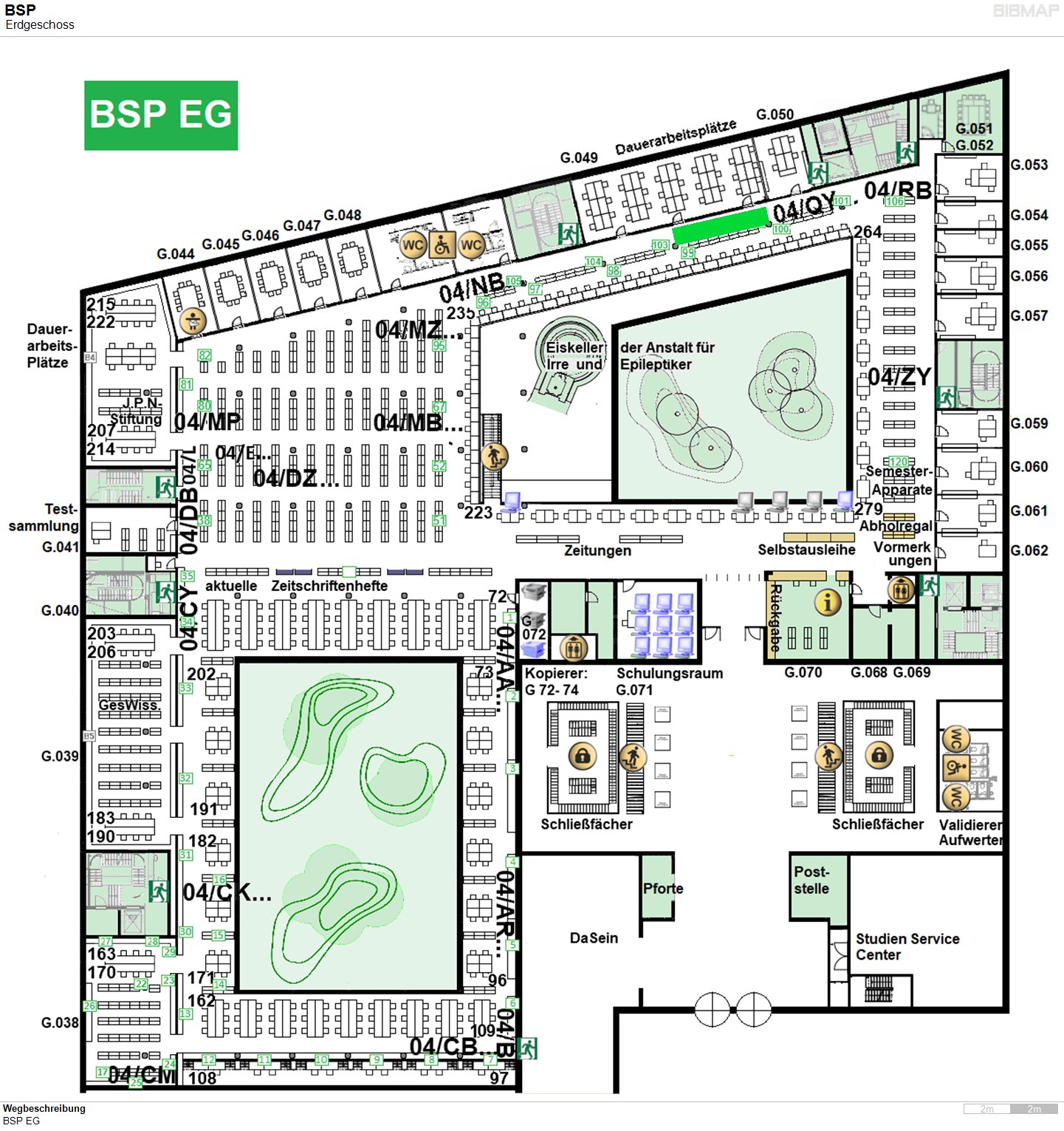 Bild zur Standortanzeige Wegbeschreibung
BSP EG