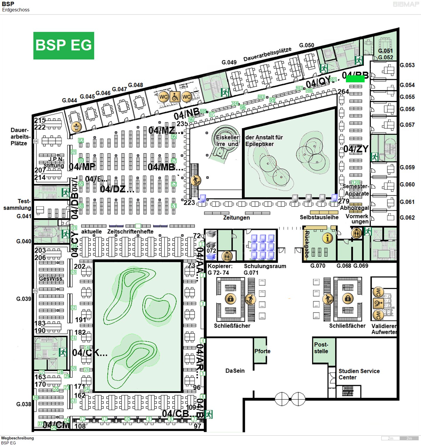 Bild zur Standortanzeige Wegbeschreibung
BSP EG