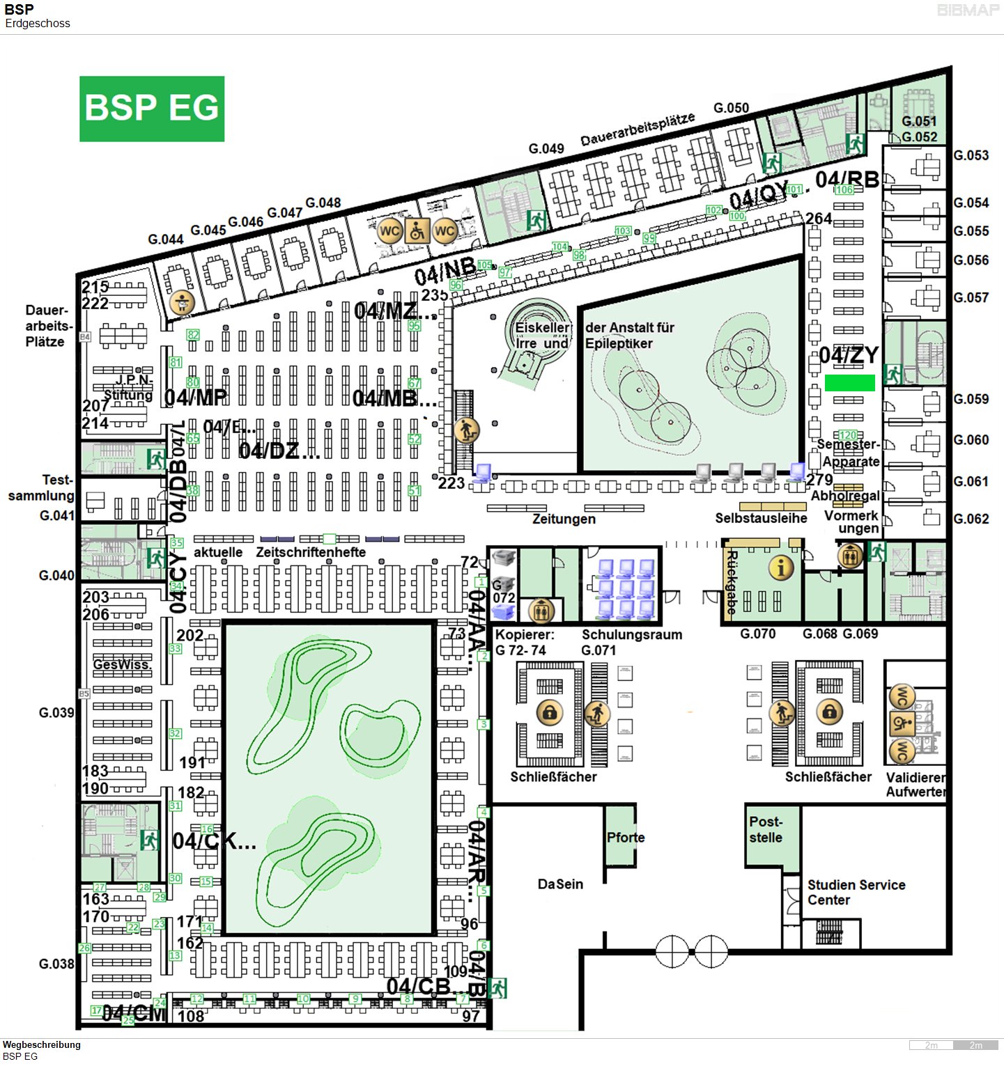 Bild zur Standortanzeige Wegbeschreibung
BSP EG