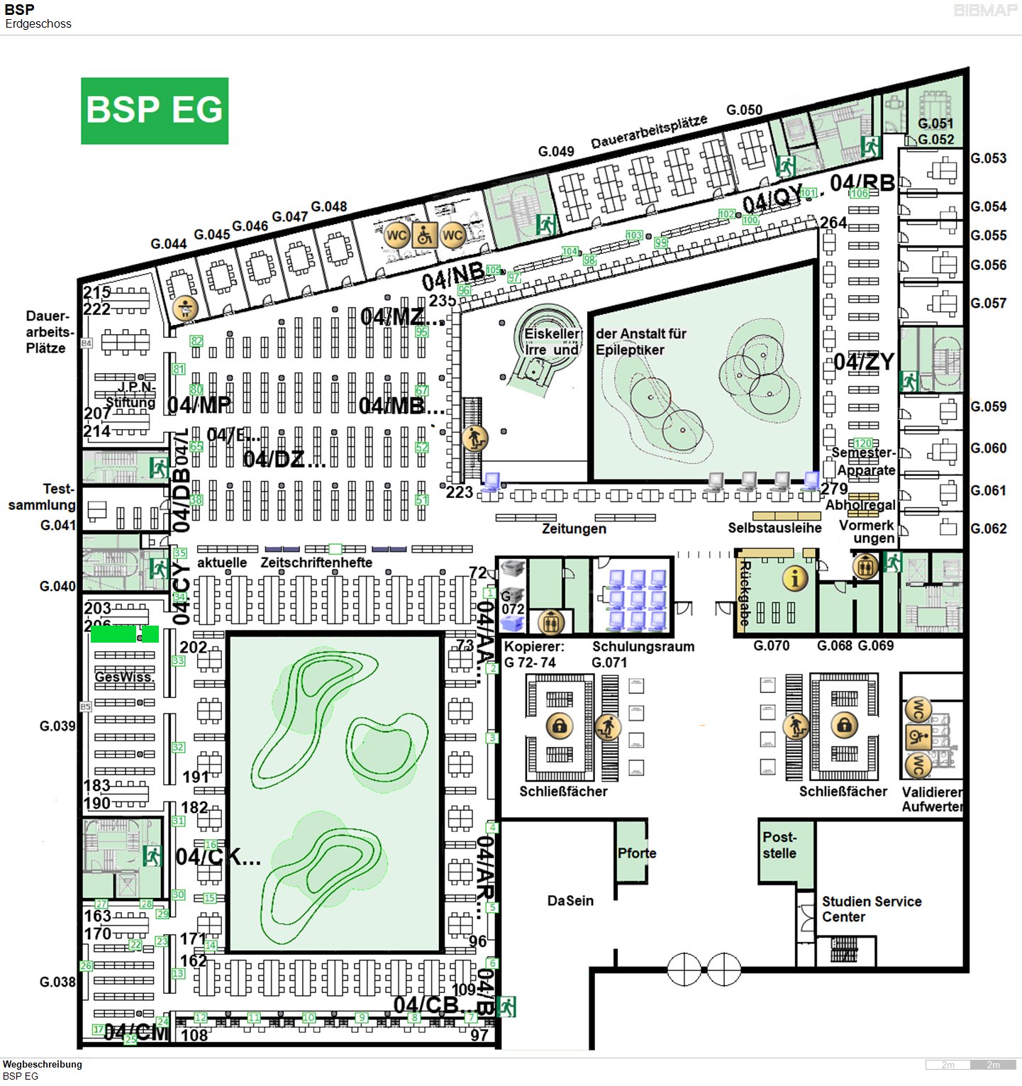 Bild zur Standortanzeige Wegbeschreibung
BSP EG